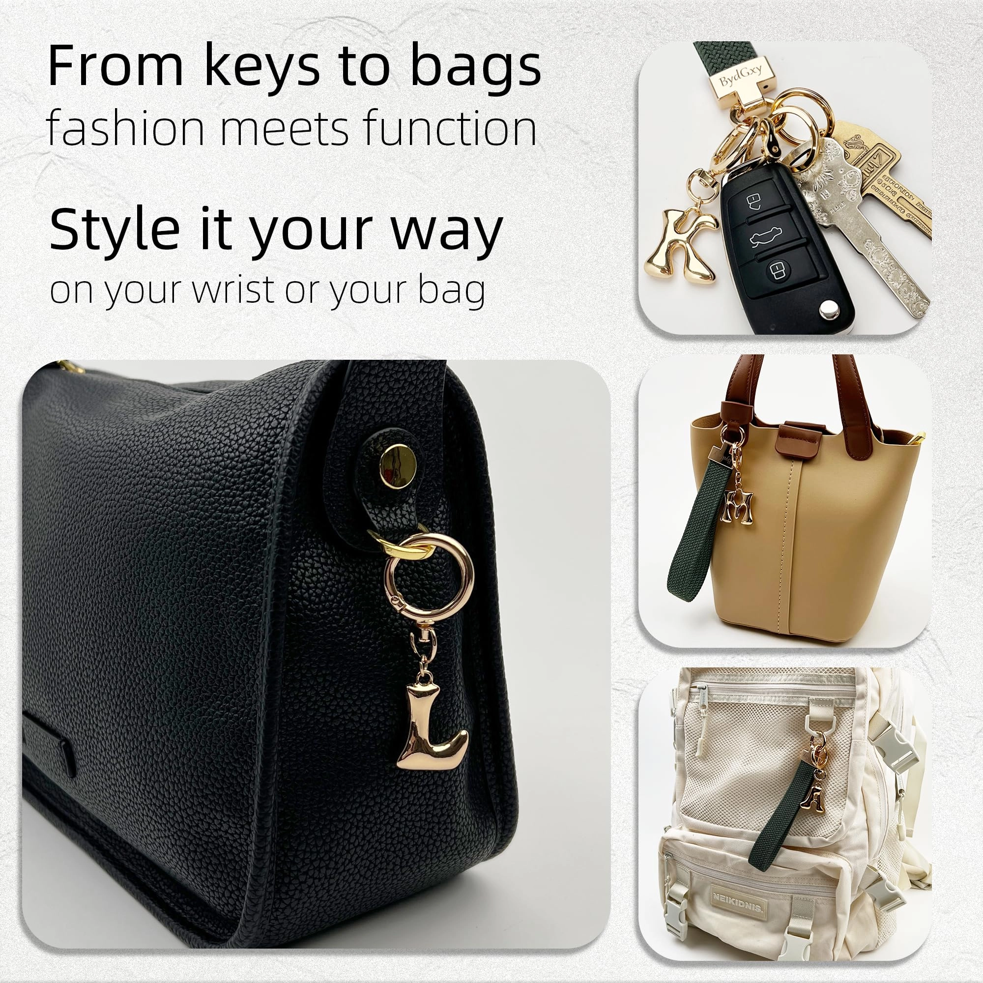 Initial Keychain - Letter