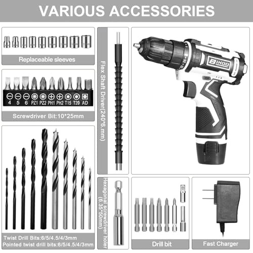 Cordless Drill - 20v 2000mah 25+1 Torque