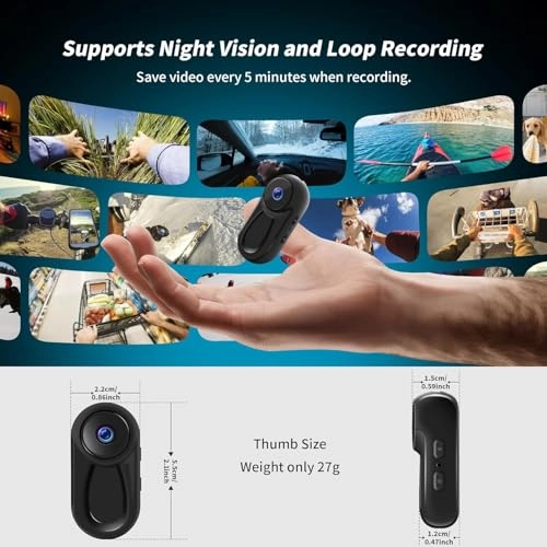 Magnetic Mini Body Camera - 1080P