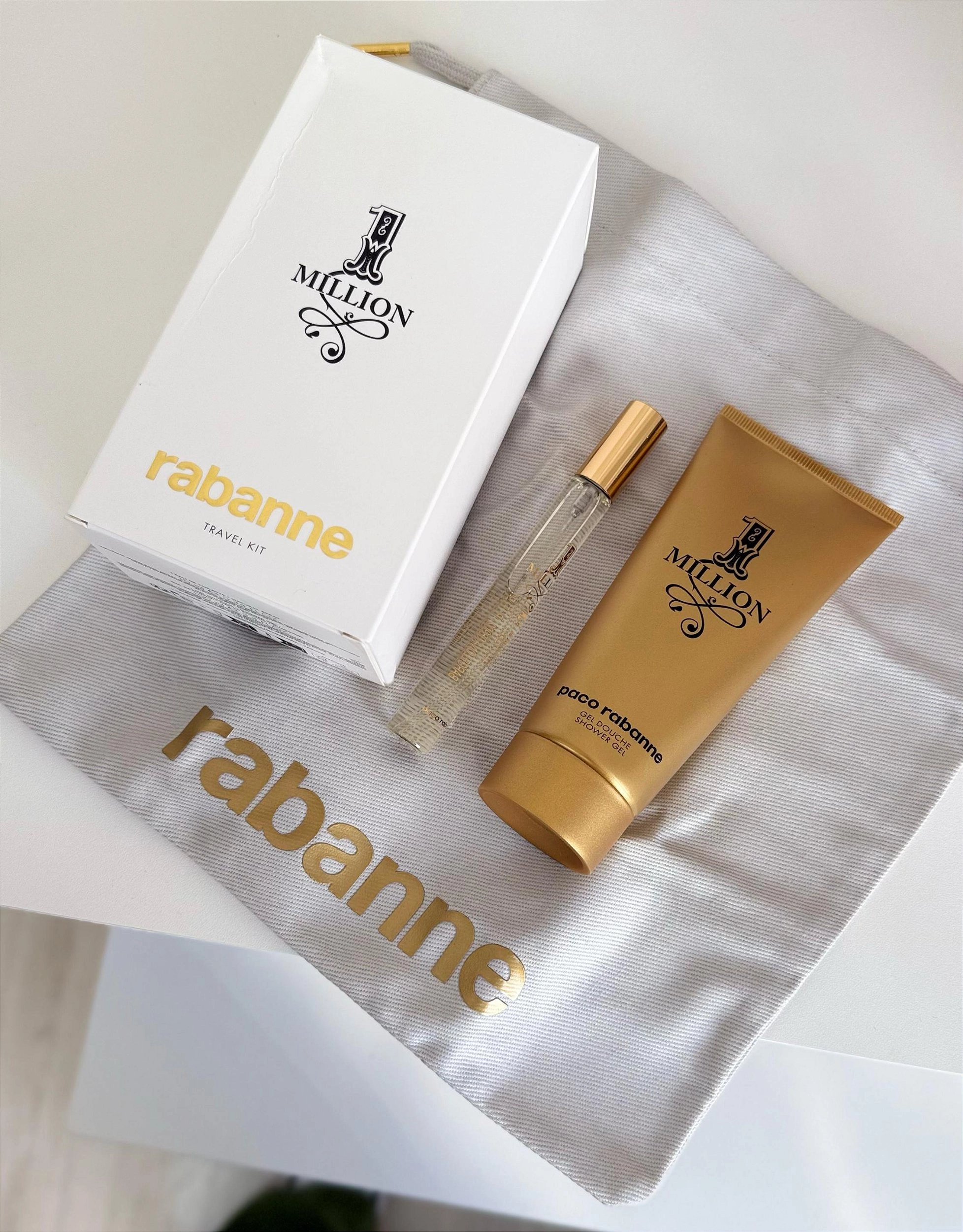 Rabanne 1 Million - Eau de Toilette 10ml + Shower Gel - 100ml + Pouch