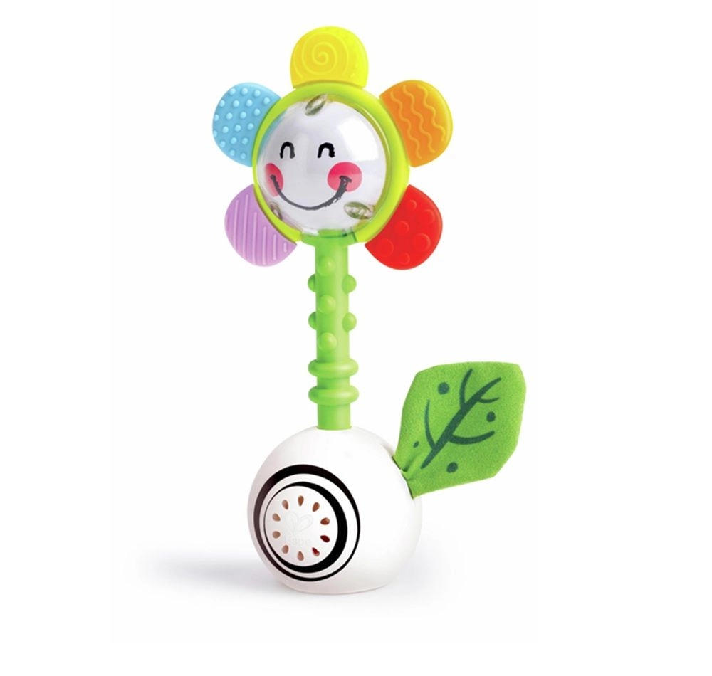 Shake And Sparkle Flower Rattle - 0 months