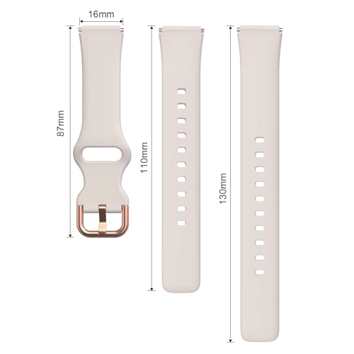 Watch Band for D26 Smart Watch 16mm - Silicone Starlight