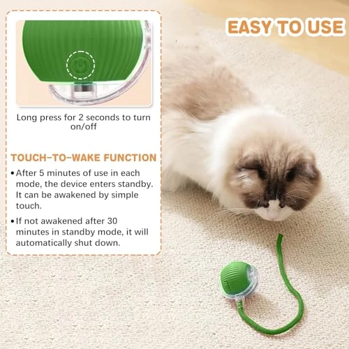 cat toy ball - 360° Smart Rolling Automatic