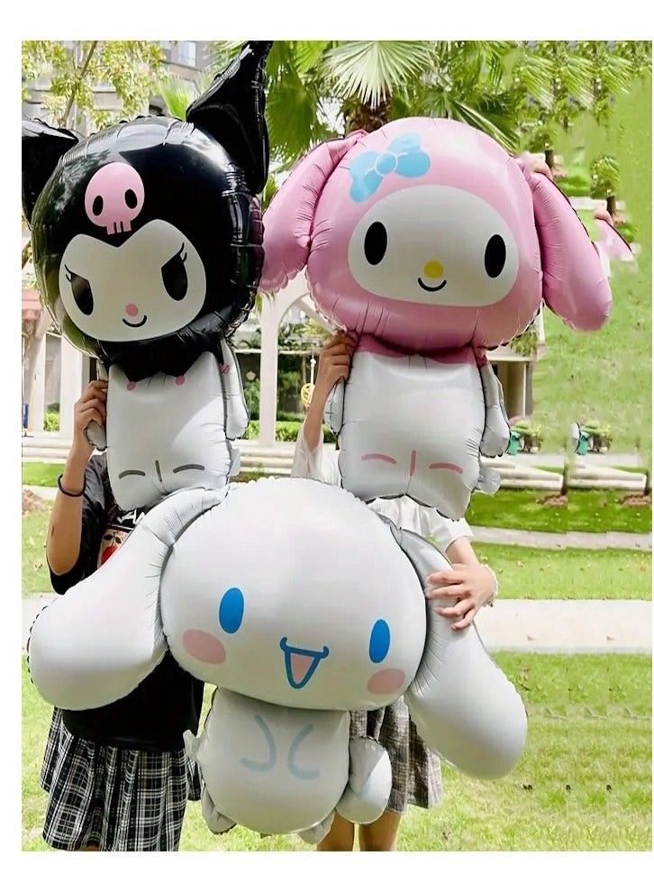 JOLLITY LLC Kuromi + My Melody + Cinnamoroll - 3 Pcs Birthday