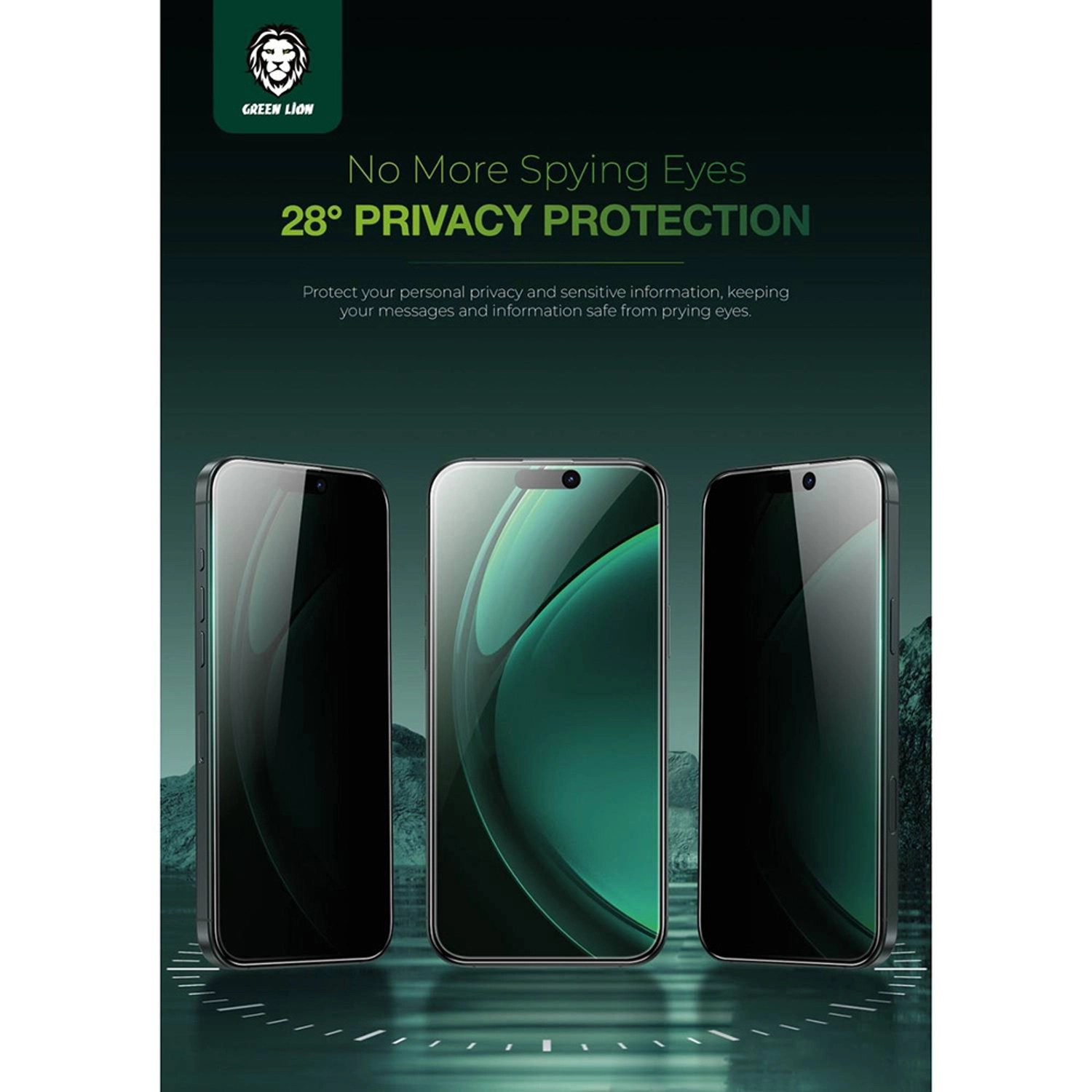 Privacy Glass Screen Protector for iPhone 16 Pro Max