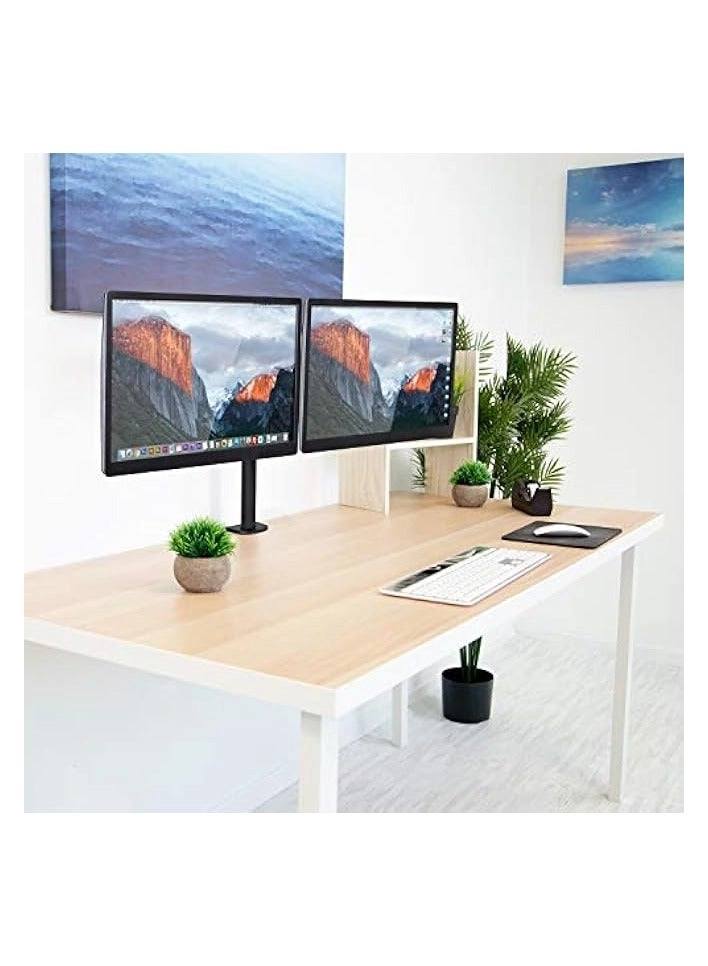 Dual LCD Monitor Desk Mount Stand - 2 27in