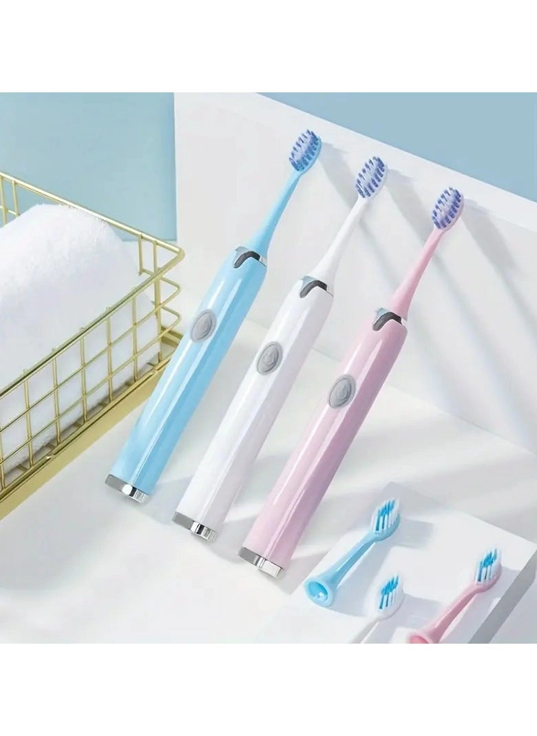 Portable AA Battery Electric Toothbrush - 30-Second Smart Timer 7 Brush Heads