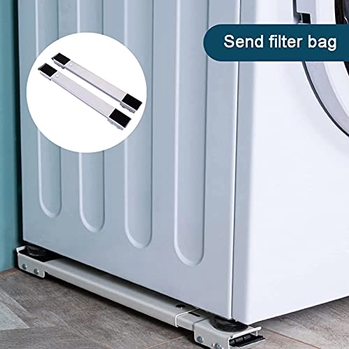 Washing Machine Base - Silver Adjustable 45-70cm