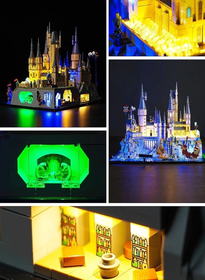 LED Lighting - Compatible with Lego Hogwarts Castle and Grounds 76419 Light Kit New RC Version