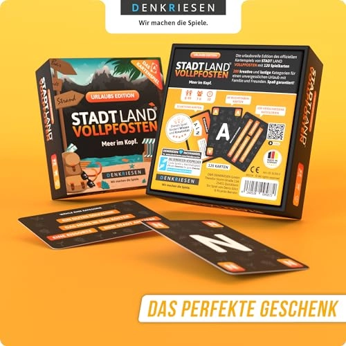 Stadt Land Vollpfosten: Holiday Edition - Card Game (German)