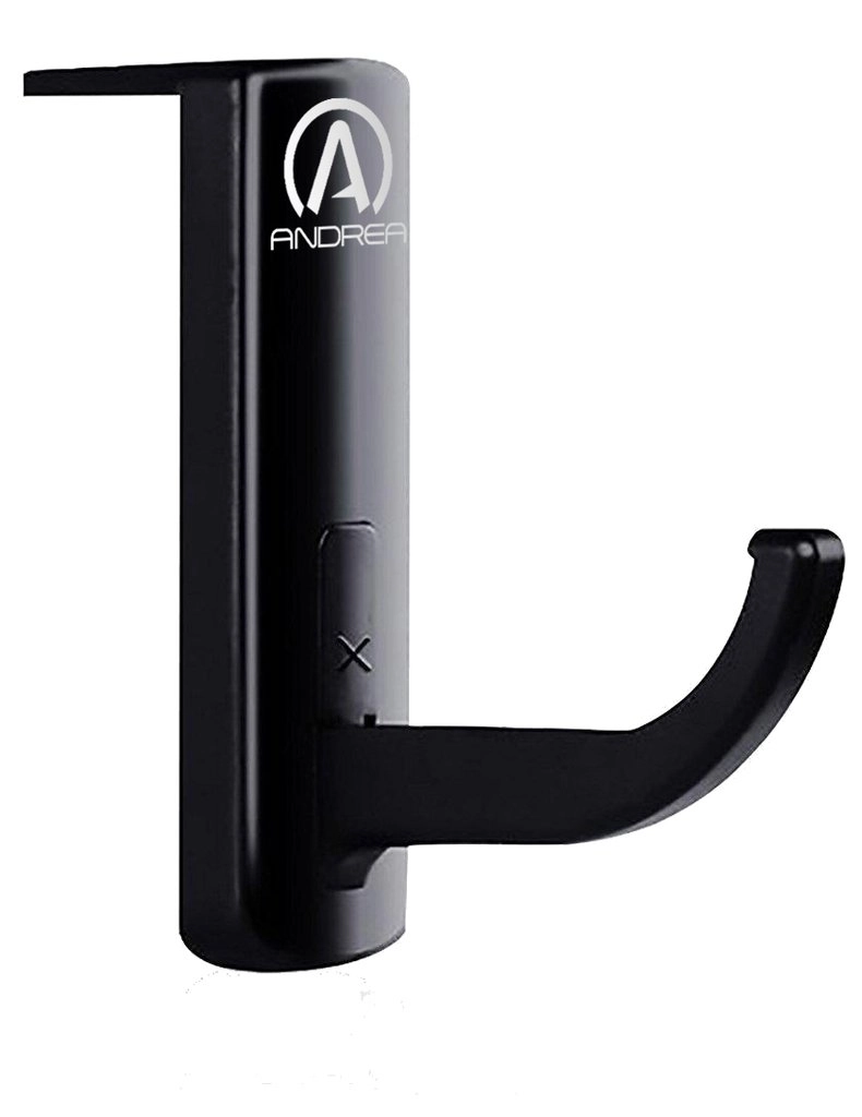 Andrea Communications LLC -- Dropship H-100 Headset Hanger - Adhesive Monitor Mount