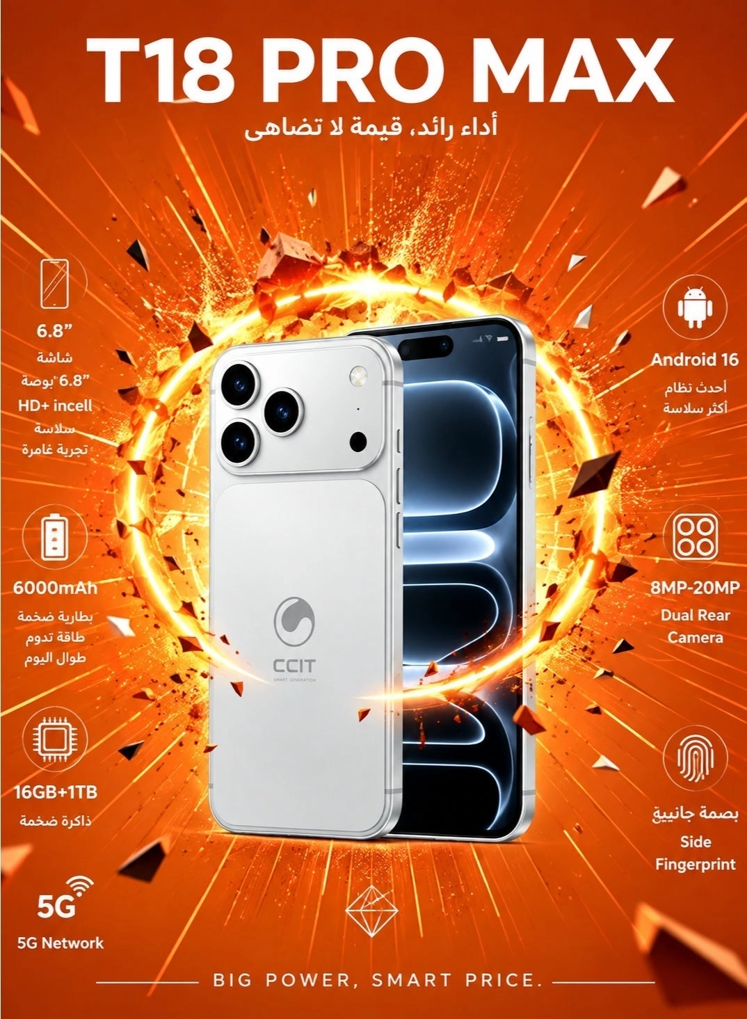 T18 pro max 16GB 1TB