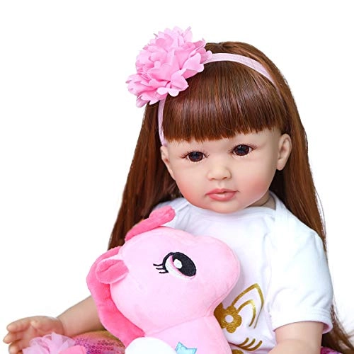 Reborn Toddler Doll - 24 inch Silicone Vinyl Ages 3+