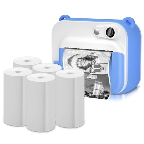 Kids Camera Print Paper - 5 Rolls 2x3 inches