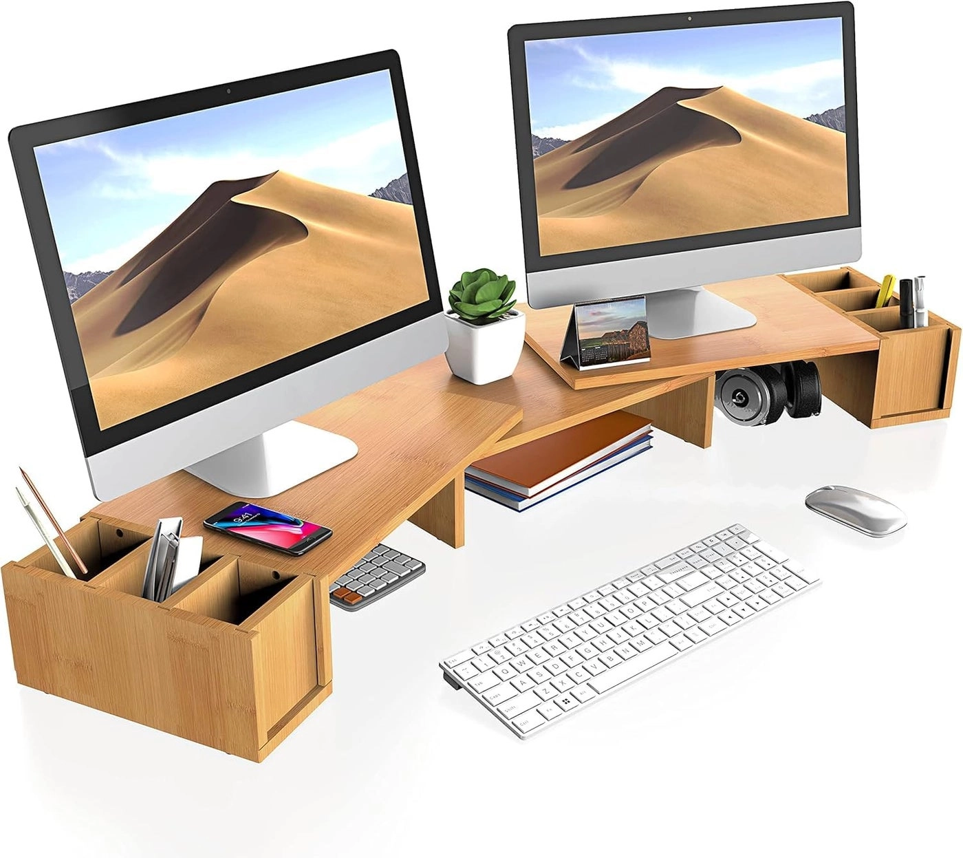 MUGATH wooden monitor stand