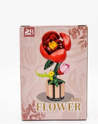 ZB Rose Flower Building Blocks Set - 88pcs