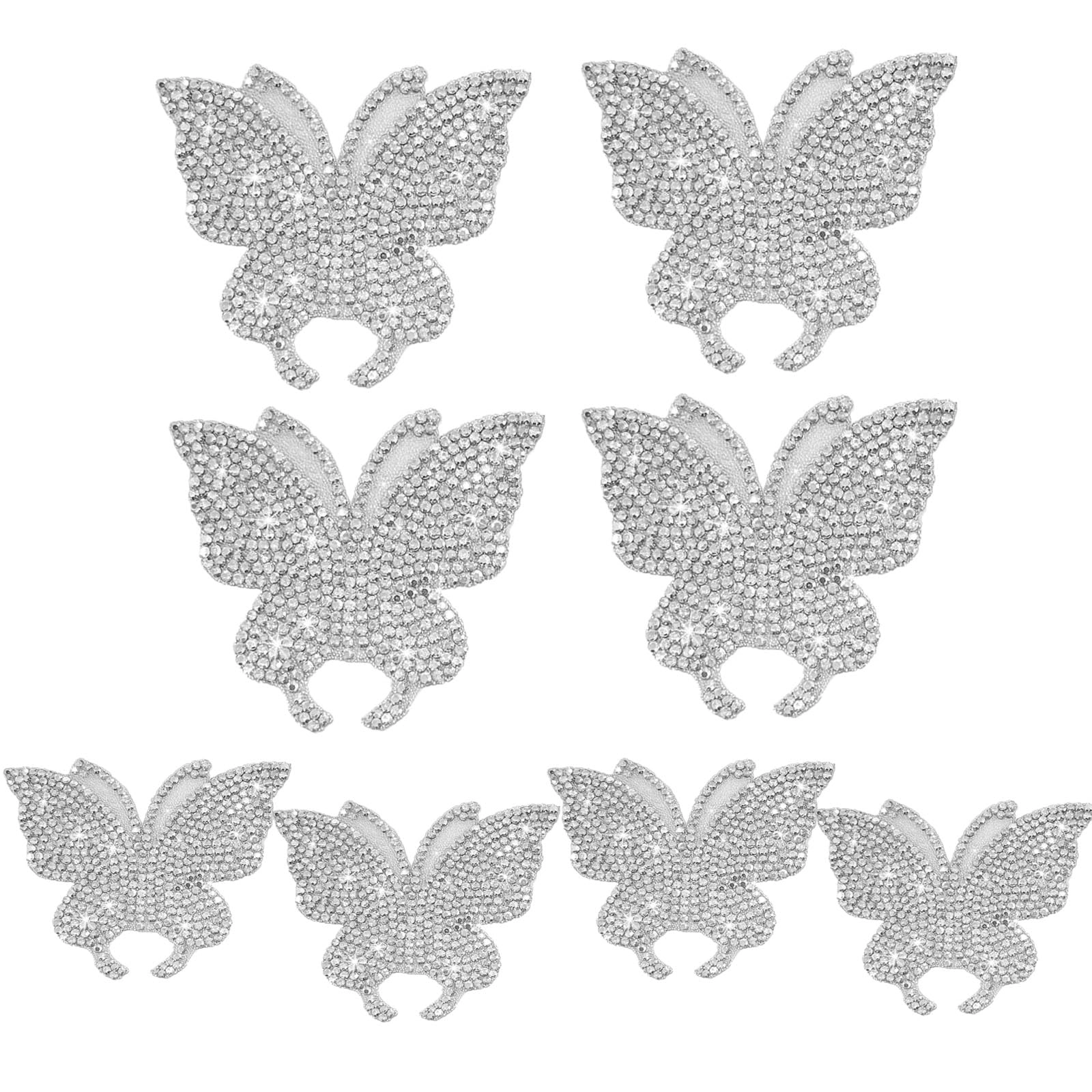 zysy Car Stickers - 8PCS Butterfly White