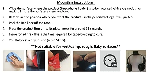 Headphone Holder for Headphones - Vertical Mount Pack