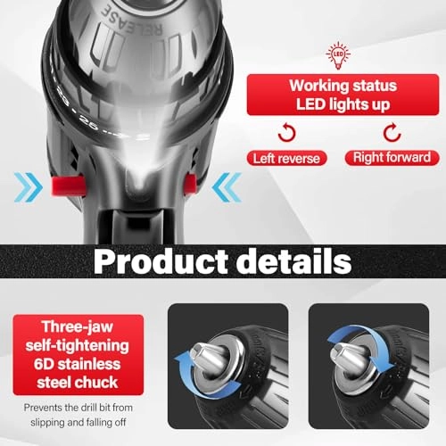 Cordless Hammer Drill Driver - 2000mAh