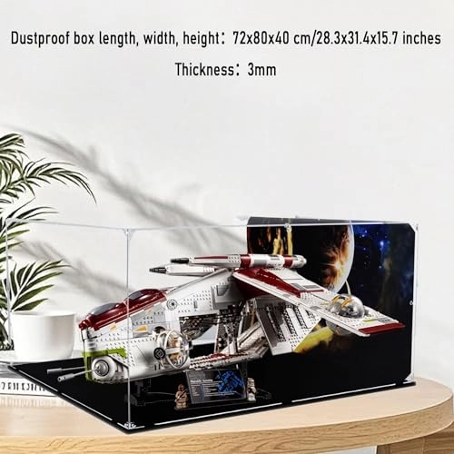 Acrylic Display Case for LEGO 75309 Republic Gunboat