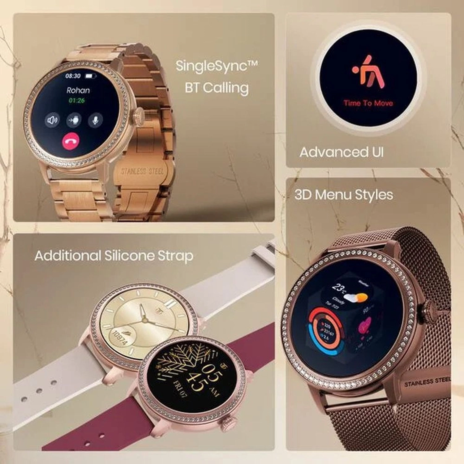 Valerie 42.3mm Stainless Steel