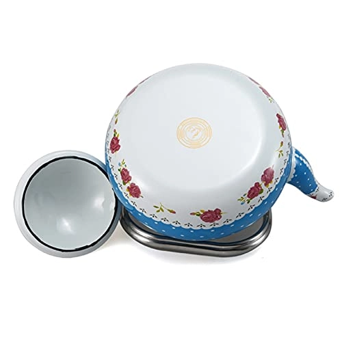 Teapot Porcelain Tea Enameled Kettle - Enamel 1.5L
