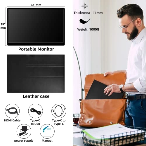 Portable Monitor - FHD 1080P 14 Inch