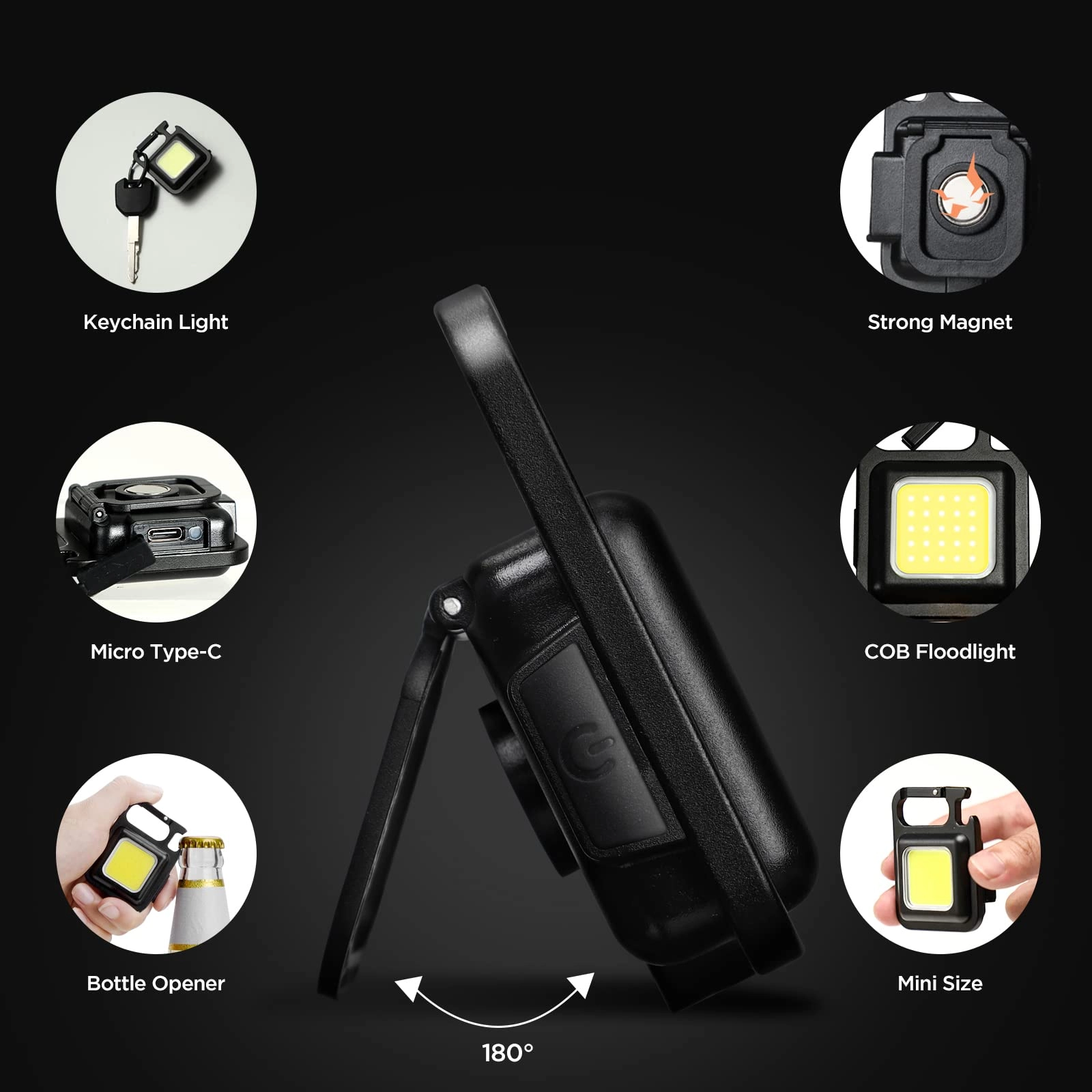 GY07 Keychain Flashlight Rechargeable (1000lm)