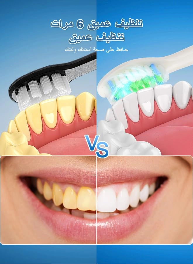 YWD-TB36-WH - 40000 VPM 4 Brush Heads USB Wireless Charging