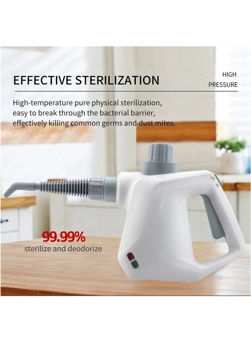 Handheld Pressurized Steam Cleaner - 900-1050W 220°F-230°F