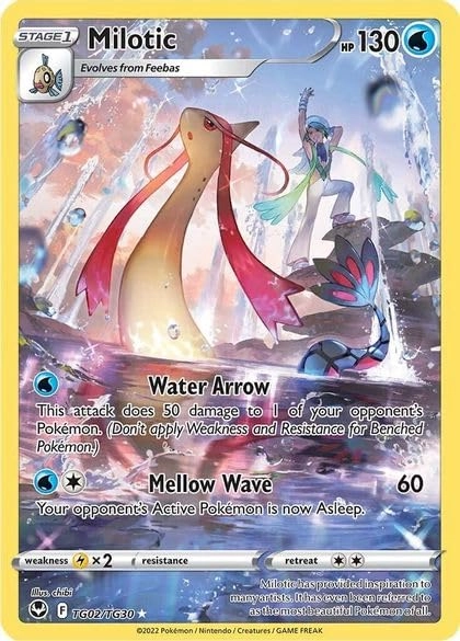 Pokémon Milotic - Silver Tempest Trainer Gallery Full Art Foil Card