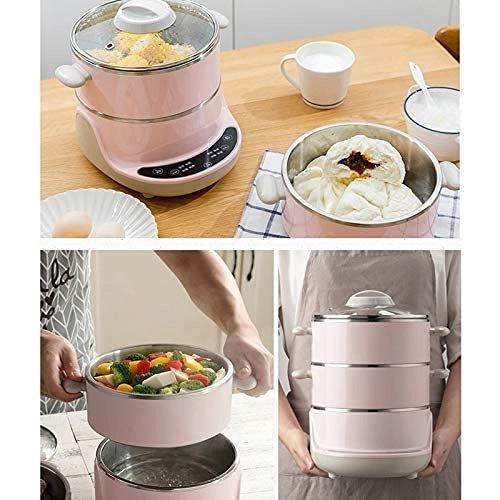 JB-Tong - Household Multifunctional Electric Cooking Pot 3 Layers