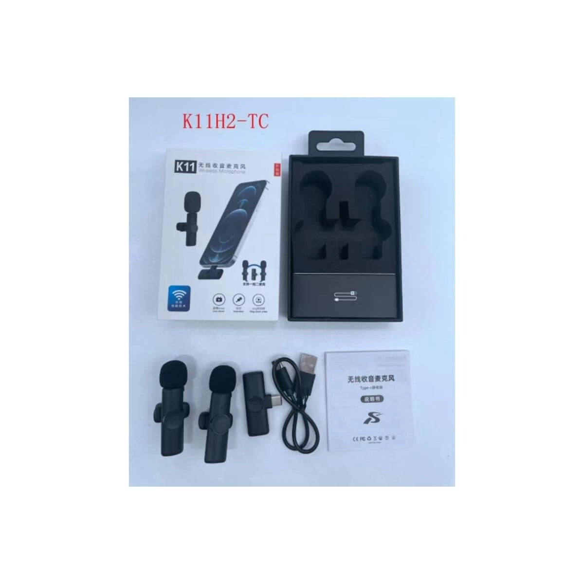 Wireless Lavalier Microphone - USB Microphone Dual