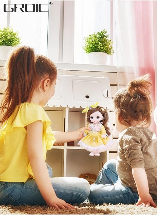 BJD Doll - 6.3 Inch 21 Joints Ages 36+ Set