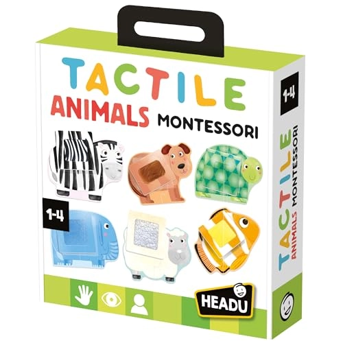 Tactile Animals Montessori Puzzle - 12 months - 4 years 2 pieces
