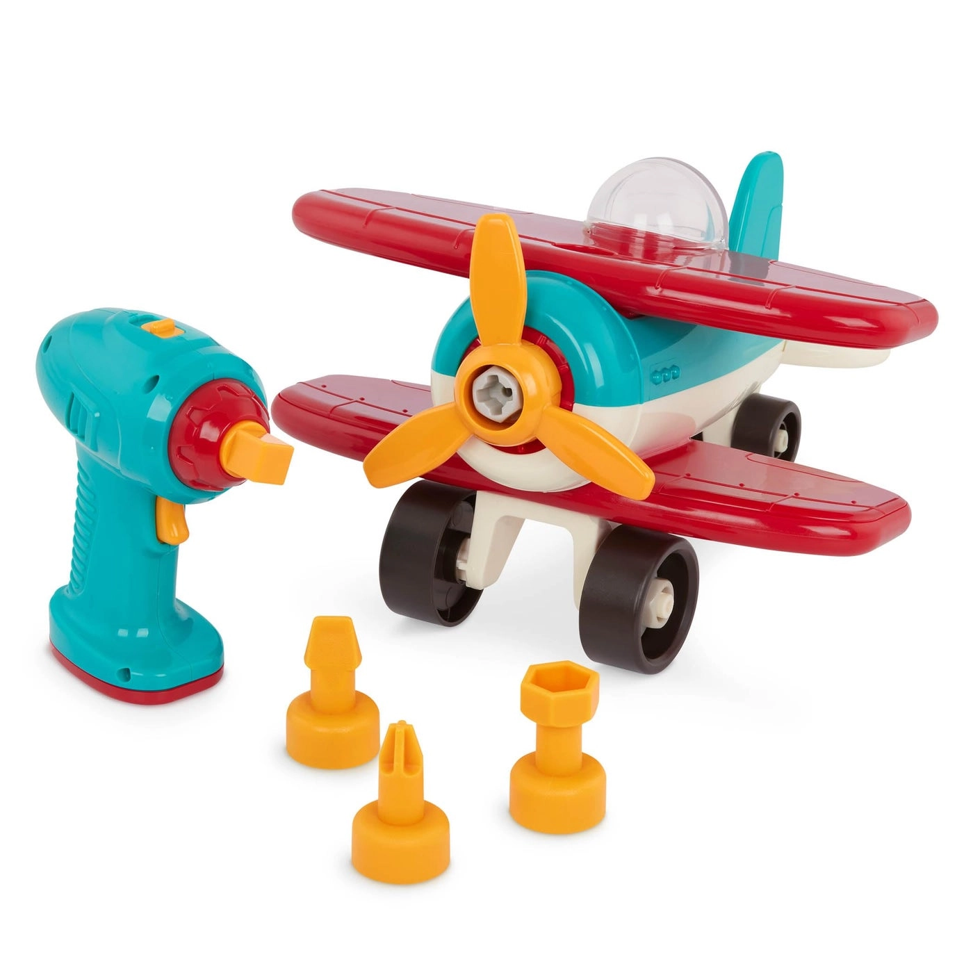 Battat Plane Playset - Classic Construction Pretend Play Dexterity