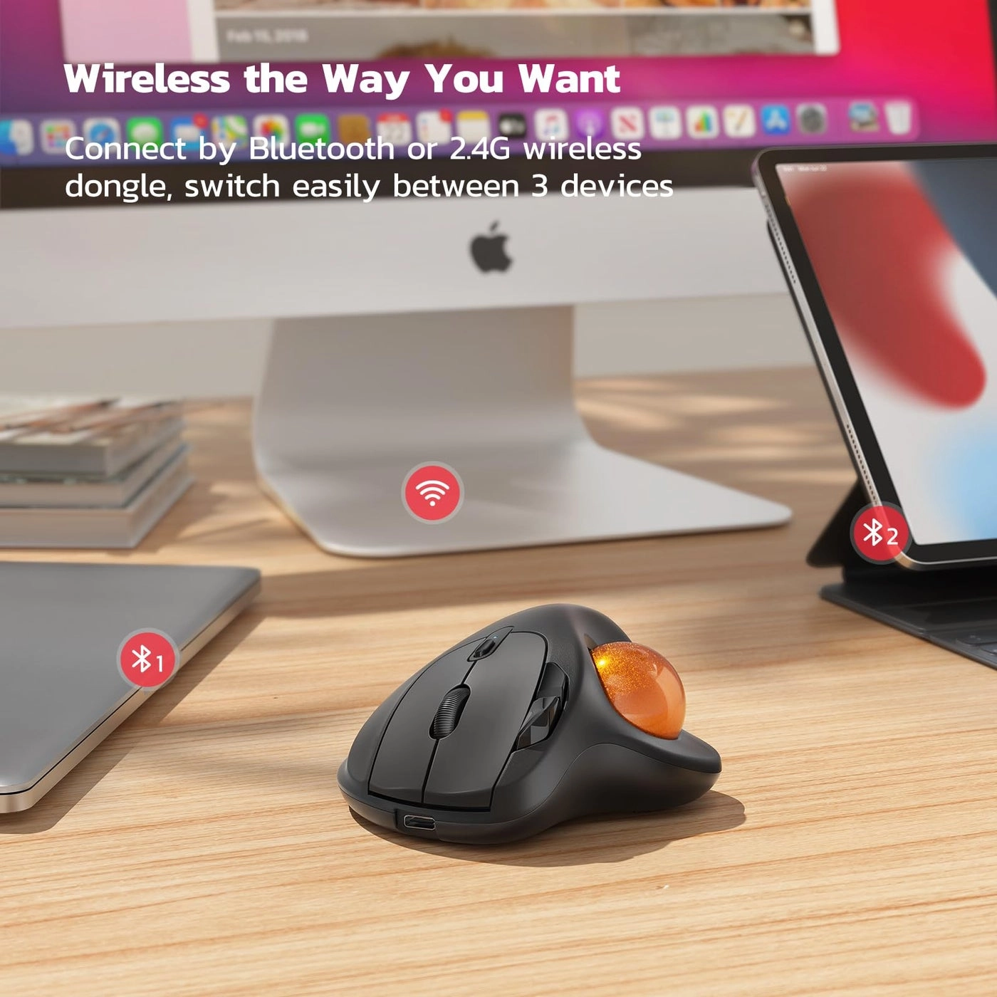 M501 Trackball Mouse - Wireless