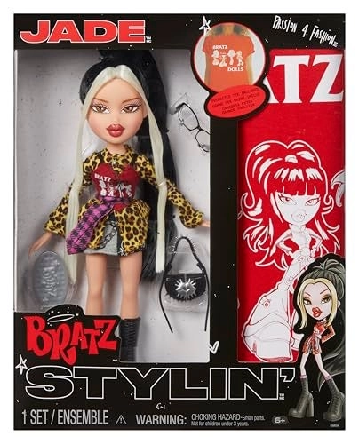 Bratz Jade Fashion Doll - Customizable TShirt Accessories Bundle