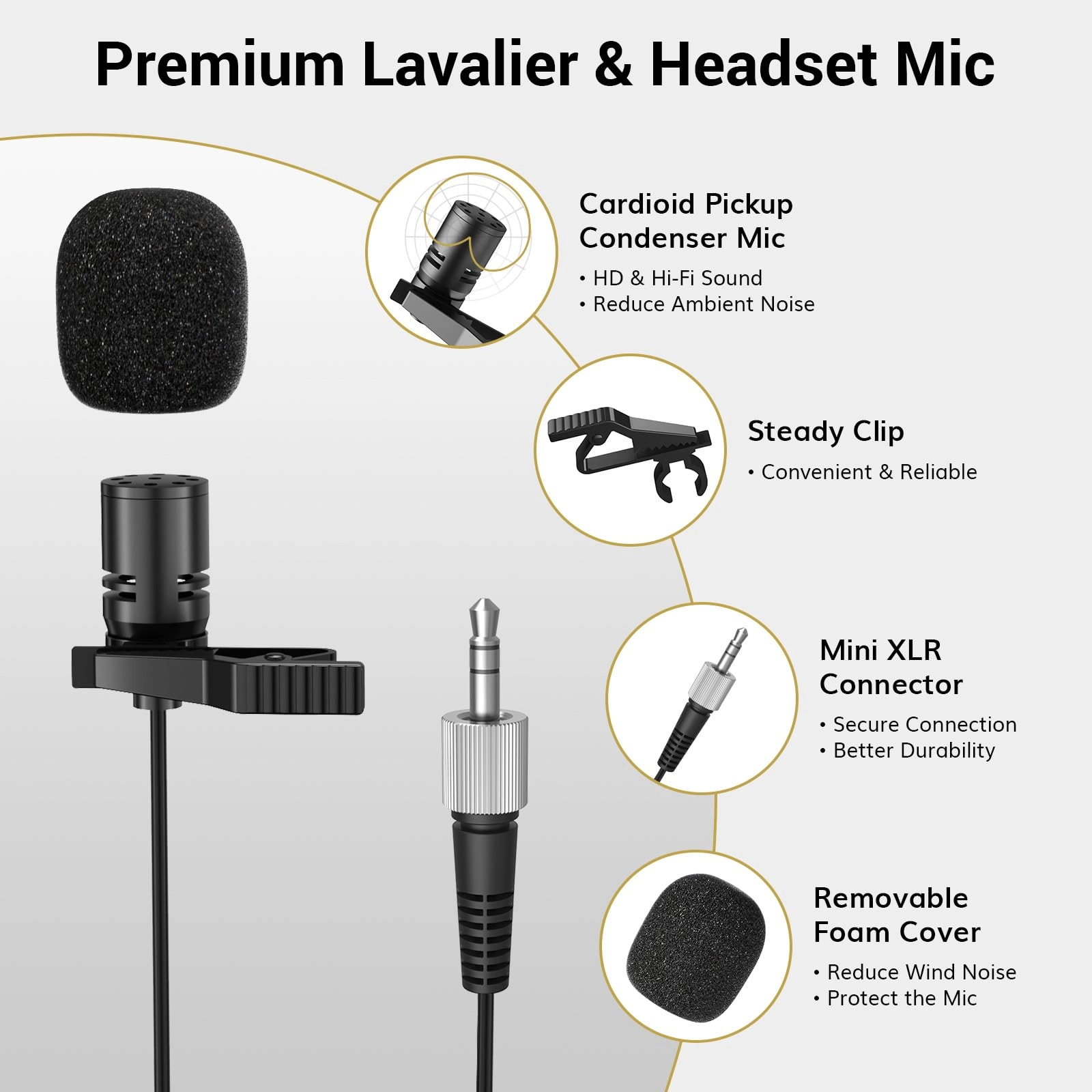 Wireless Microphones System - 4 UHF