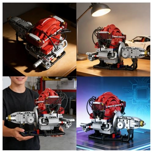 V8 Engine Building Kit (K96216) - creativity engine building block toy