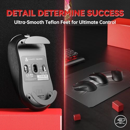 AJ199 Ultra-Lightweight Gaming Mouse - 2.4Ghz/BT/USB-C