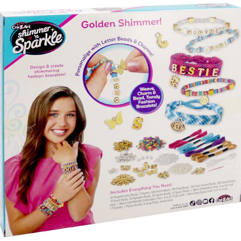 Abc Fashion Bead Bracelets Kit - 800+ Multi-color Beads Ages 6+