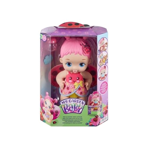 My Garden Baby Feed and Change Ladybug Baby Doll - 12-in Plastic Ages 24 months+