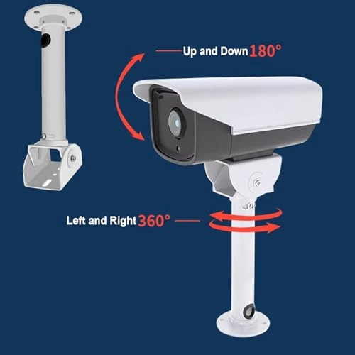 Rotary CCTV Camera Bracket - 7.87inch Alloy Indoor Outdoor