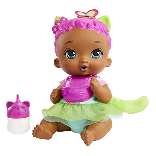 My Garden Baby Feed & Change Baby Kitten Doll - 12-in pink hair Ages 3+