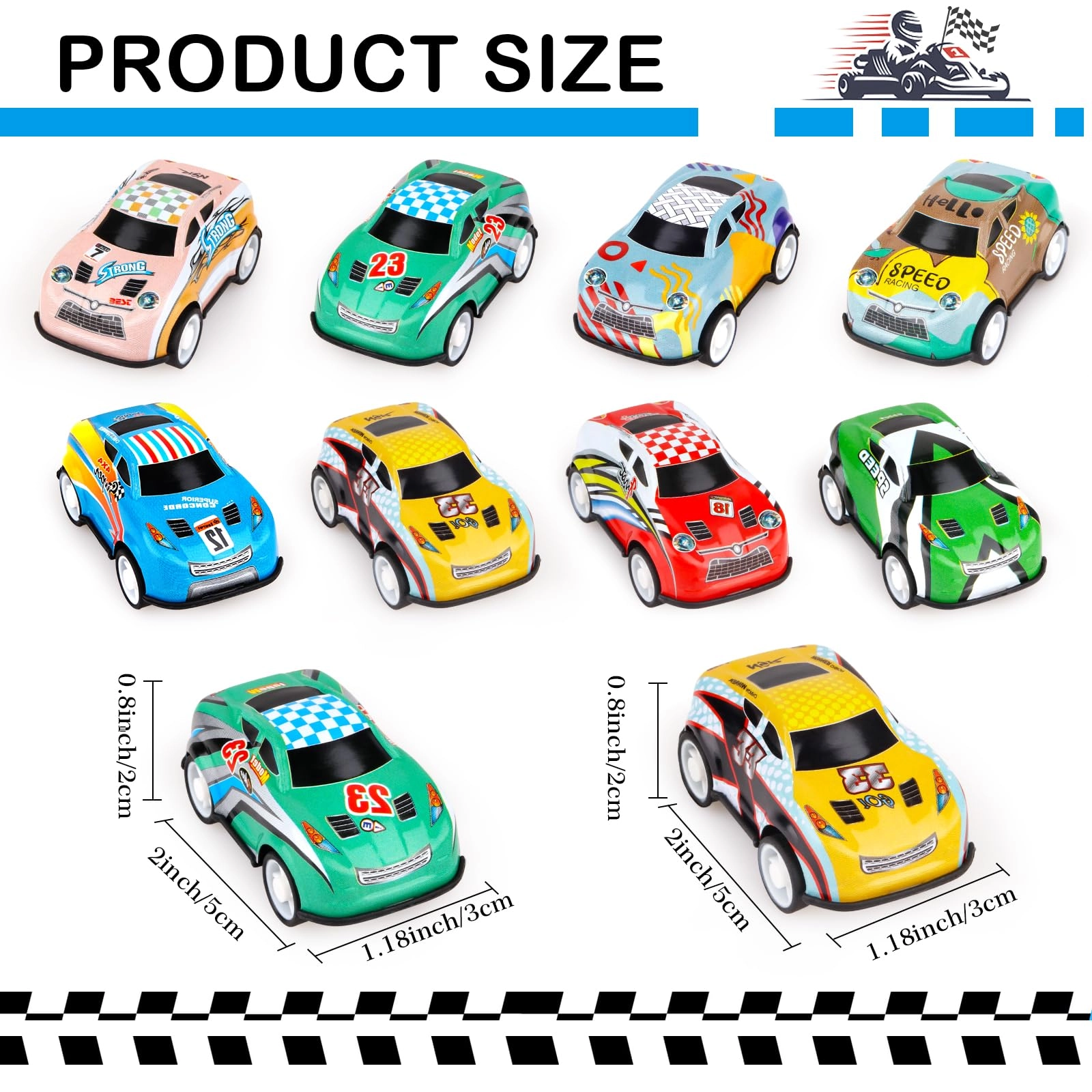 Mini Pull back Cars - 36pcs