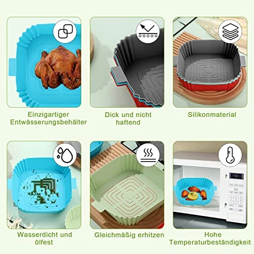 Air Fryer Silicone Pot - Silicone 2 piece(s)