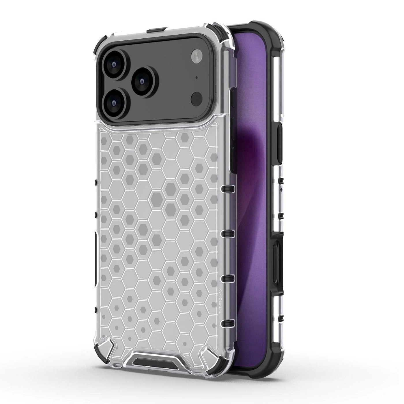 erorex Honeycomb Shockproof Phone Case - TPU+PC for iPhone 17 Pro Max