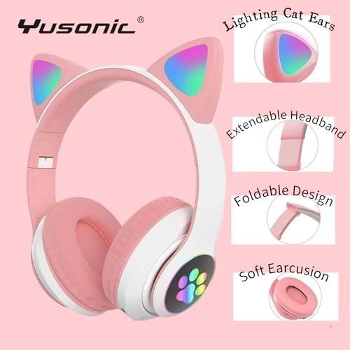 Cat Ear Bluetooth Headphones - Wireless Headphone