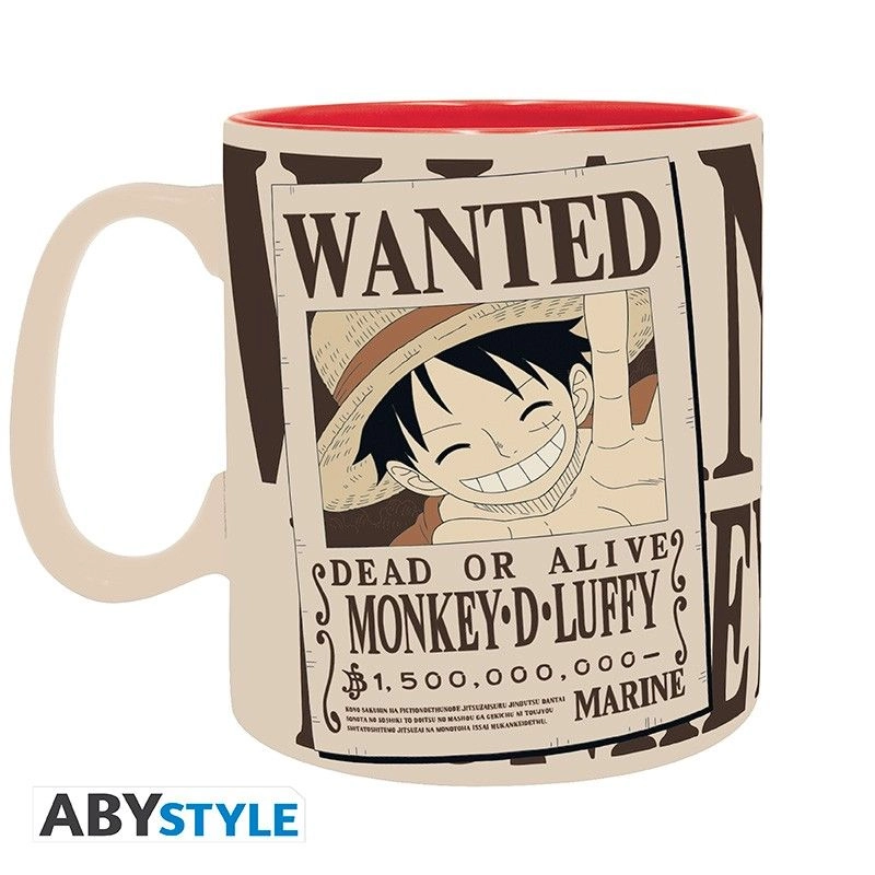 One Piece Luffy & Wanted Mug - 460 ml